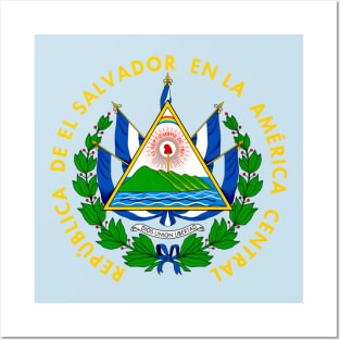 El Salvador flag Symbol Salvadoreno Posters and Art